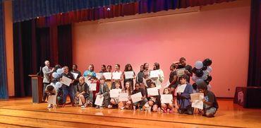  Elementary Students getting Awards